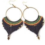 Σκουλαρίκια μακραμέ