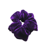 Βελούδινο λαστιχάκι για τα μαλλιά μωβ