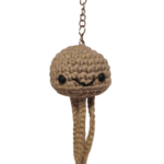 Μπρελόκ μέδουσα μπεζ