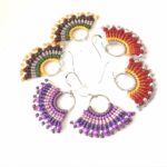 Σκουλαρίκια μακραμέ