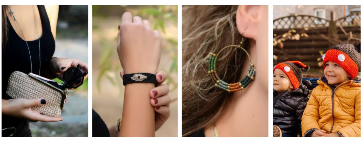 crafts4u, χειροποίητα πλεκτά, κοσμήματα, τσάντες, πορτοφόλια,σκουφιά, παπούτσια αγκαλιάς, κορδέλες, βραχιόλια, σκουλαρίκια, δαχτυλίδια, κολιέ
