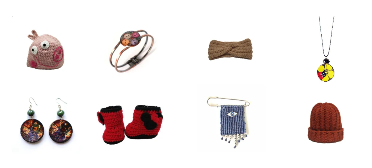 crafts4u, χειροποίητα πλεκτά, κοσμήματα, τσάντες, πορτοφόλια,σκουφιά, παπούτσια αγκαλιάς, κορδέλες, βραχιόλια, σκουλαρίκια, δαχτυλίδια, κολιέ